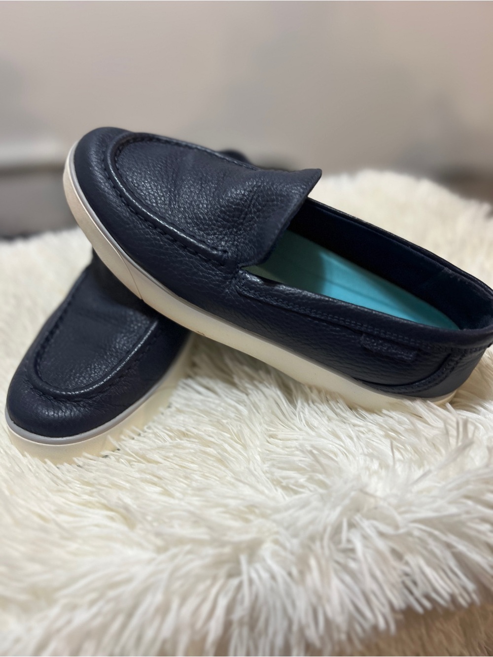 Cole Haan Navy Women’s  Leather Slip-On Loafers - Very Clean! Size 6.5